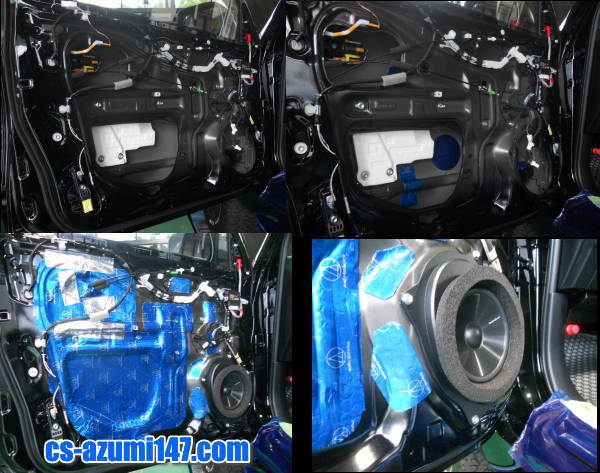 150プラド 音質改善 スピーカーユニット デッドニング | 長野県 安曇野市 タイヤ ホイール デッドニング カーオーディオ レカロシート
